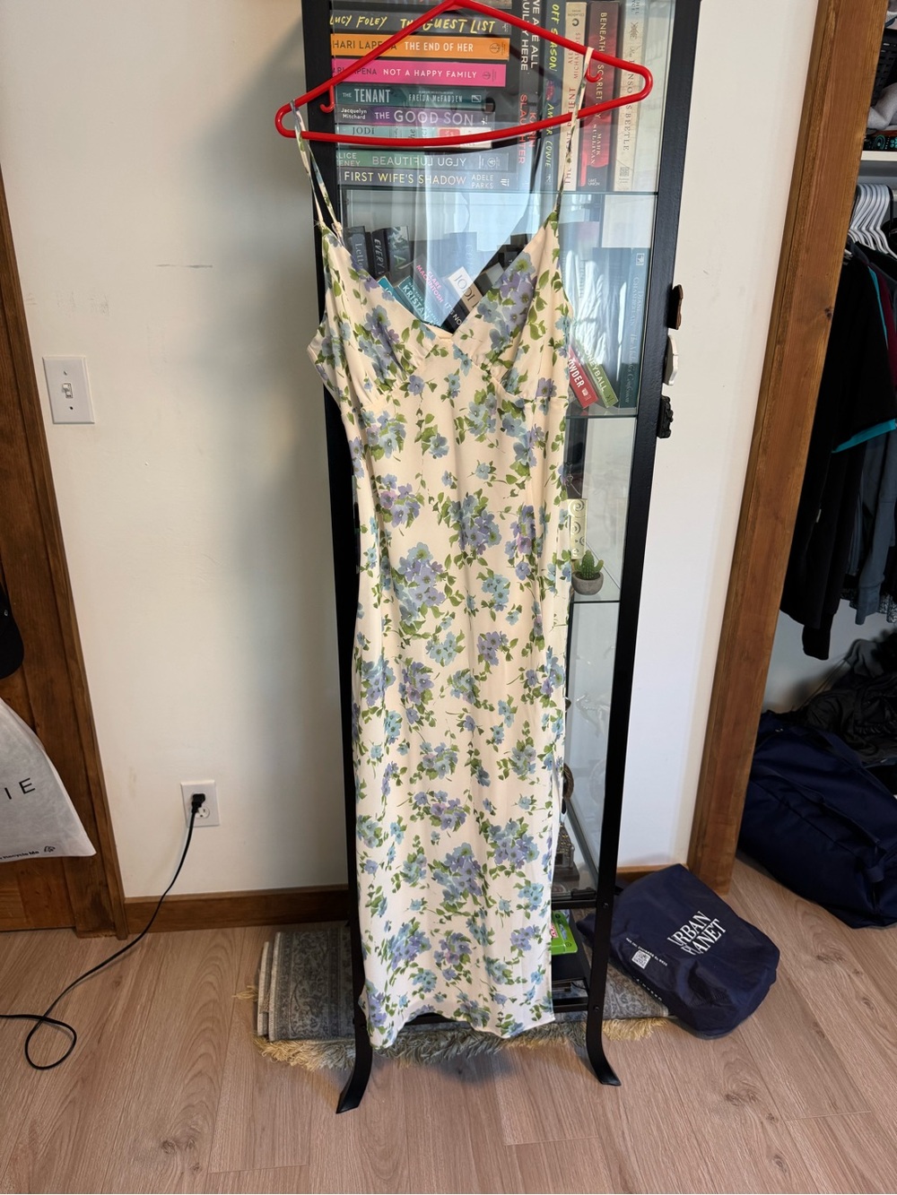 Floral Slip Dress - Blue Green Blossom